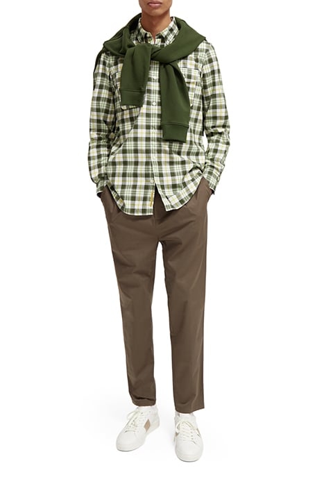 LIGHTWEIGHT FLANNEL CHECK SHIRT GREEN CHECK 3