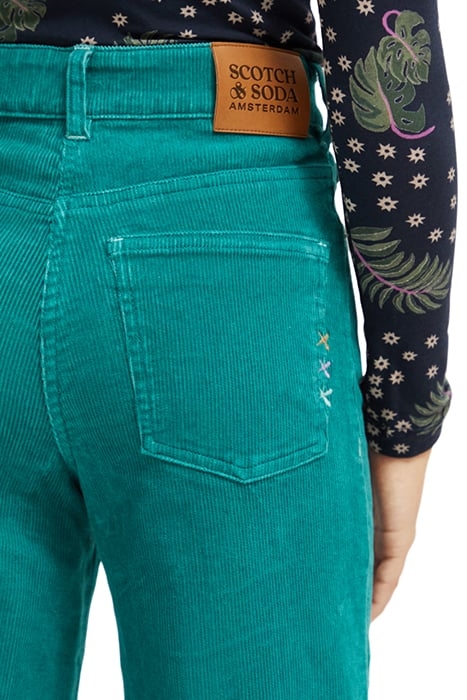 THE WAVE HIGH RISE SUPER WIDE JEANS IN CORDUROY JADE 7