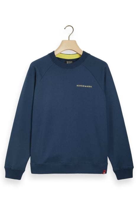 UNISEX ORGANIC CREWNECK SWEATSHIRT STORM BLUE 7