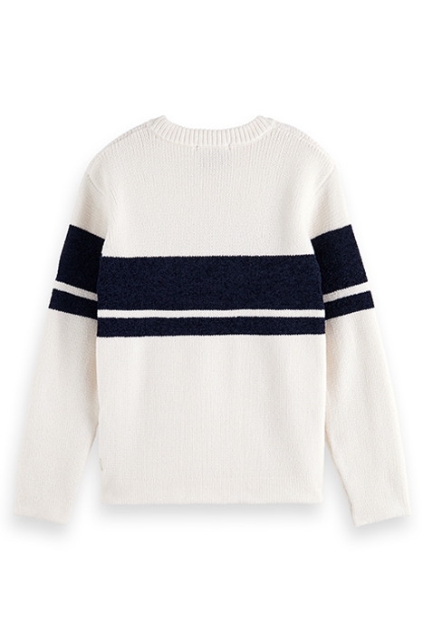 CHENILLE ARTWORK PULLOVER ECRU 5