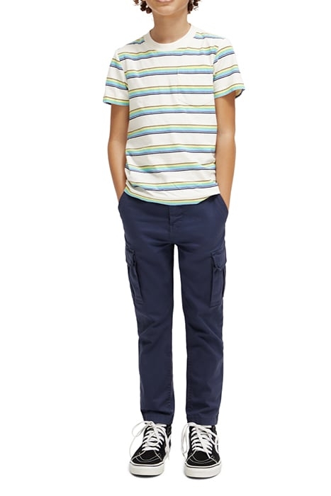 RELAXED FIT YARN-DYED STRIPE T-SHIRT IN ORGANIC COTTON ECRU 3