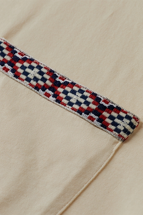 WASHED TAPE POCKET T-SHIRT STONE 3