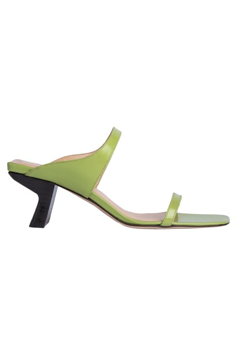 PAOLA LIME GREEN SEMI PATENT LEATHER 1