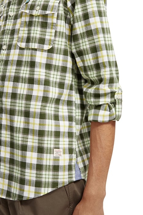 LIGHTWEIGHT FLANNEL CHECK SHIRT GREEN CHECK 7