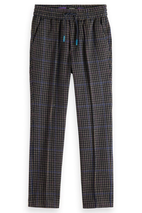 RELAXED SLIM-FIT KNITTED PANTS NIGHT CHECK 4