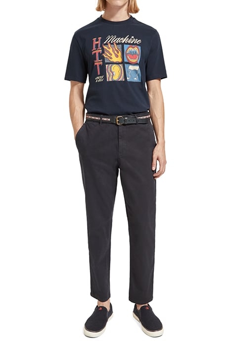 REGULAR-FIT FRONT ARTWORK T-SHIRT IN ORGANIC COTTON NIGHT 3