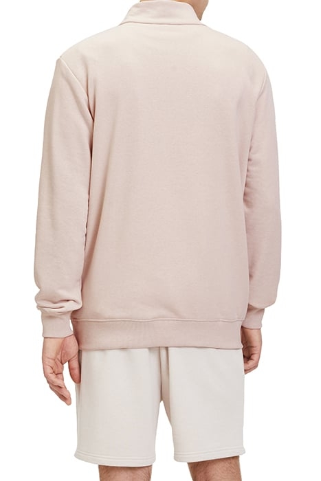 LISBON GRAPHIC HALF-ZIP SWEATER OATMEAL MELANGE 2