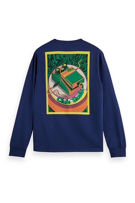 REGULAR FIT ARTWORK LONG SLEEVE T-SHIRT IN ORGANIC COTTON DE 5