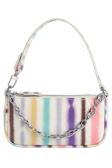 MINI RACHEL IVORY SPRAY PRINT LEATHER 1