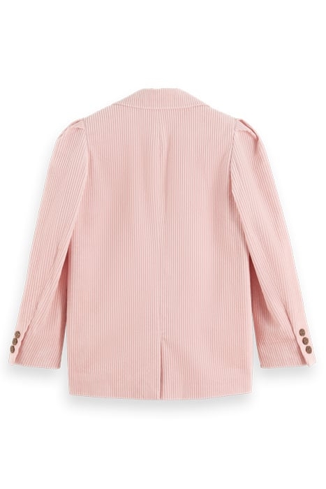SINGLE-BREASTED CORDUROY BLAZER DUSTY PINK 5