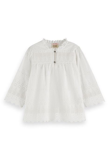 BRODERIE ANGLAISE TOP OFF WHITE 4