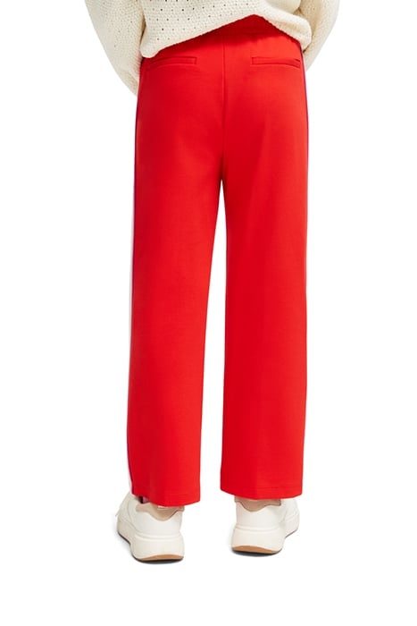WIDE LEG CONTRAST PANEL SWEATPANTS RED GLOW 2