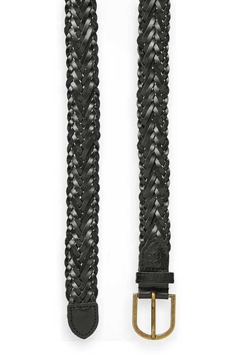 BRAIDED LEATHER BELT BLACK 4