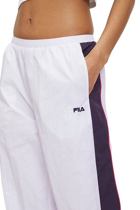 LAGES OVERSIZED TRACK PANTS BRIGHT WHITE-BLACK 6