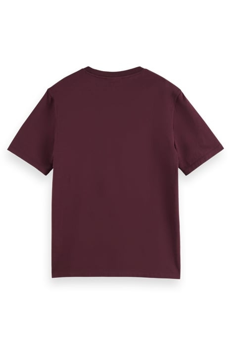 REGULAR FIT CHEST ARTWORK T-SHIRT IN ORGANIC COTTON BERRY WI 4