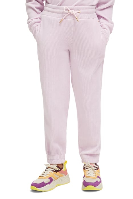 RELAXED-FIT CORDUROY SWEATPANTS DISCO PINK MELANGE 1