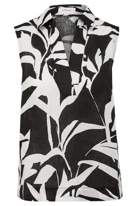 S.OLIVER BLOUSES GREY/BLACK 4