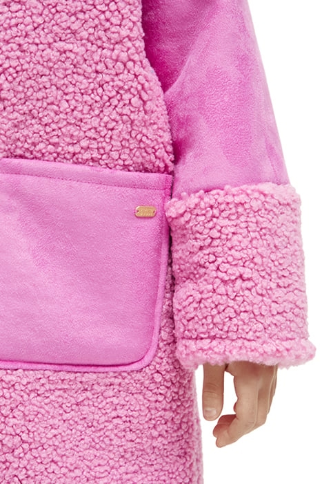 LONGER-LENGTH BONDED TEDDY JACKET FUCHSIA 8