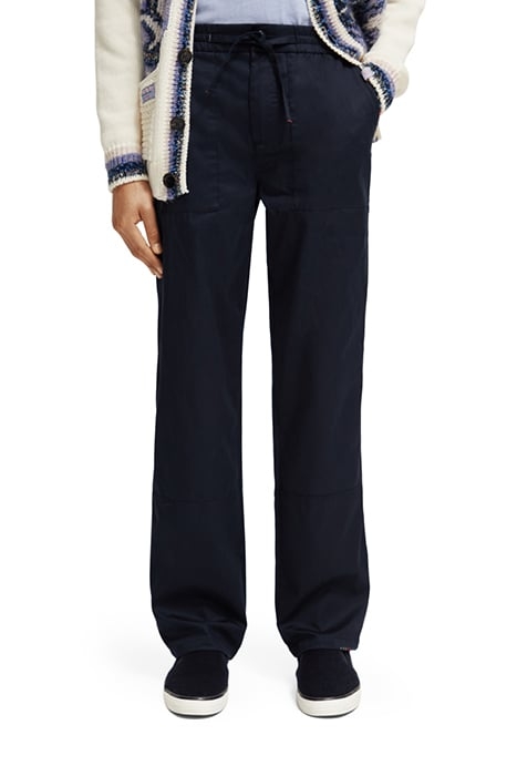 THE VERT - STRAIGHT-LEG TWILL JOGGER WITH REPAIR STITCHES NI 1