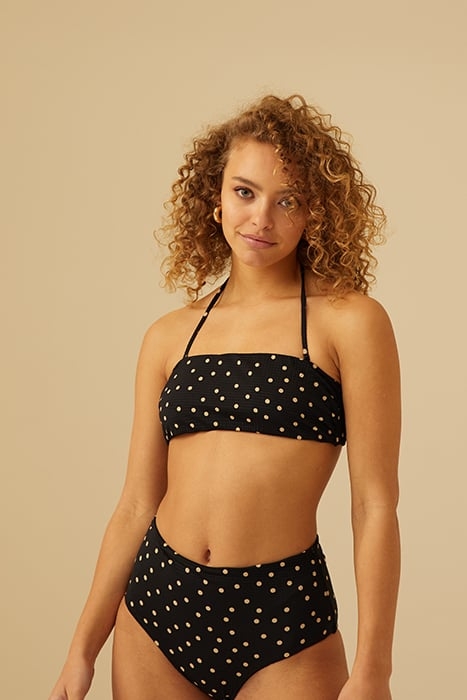 S HAPPY DOTS HIGH WAIST BOTTOM BLACK 5