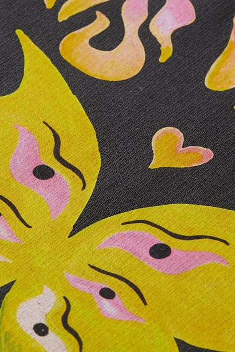 REGULAR FIT ARTWORK SWEATSHIRT WITH SPRAY IN ORGANIC COTTON 7