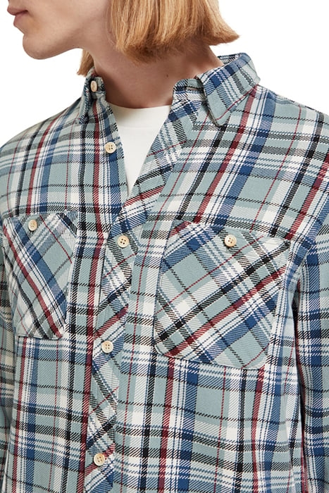 ARCHIVE FLANNEL CHECK BLUE RED CHECK 6