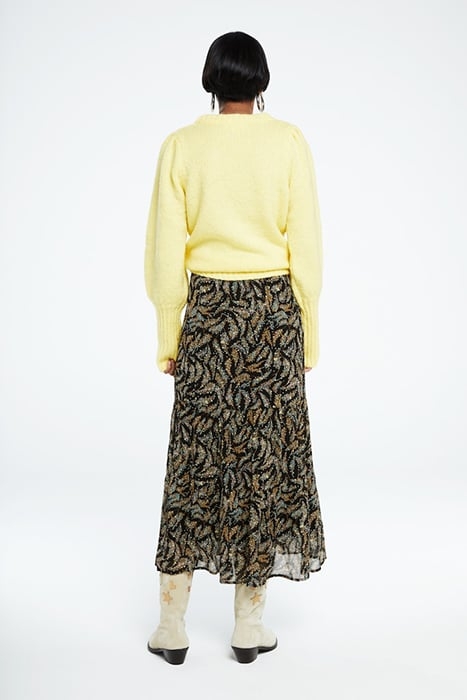 LOUISE TESS SKIRT BLACK/RATTAN 2