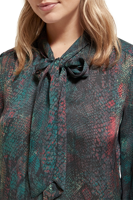 SHIRT WITH TIE NECK SNAKE 6