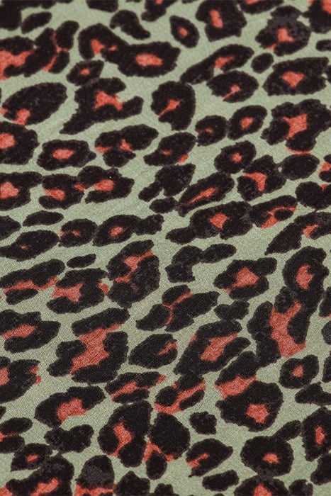 SHIRT WITH TIE NECK CREATURES OF THE NIGHT FIELD GREEN 7