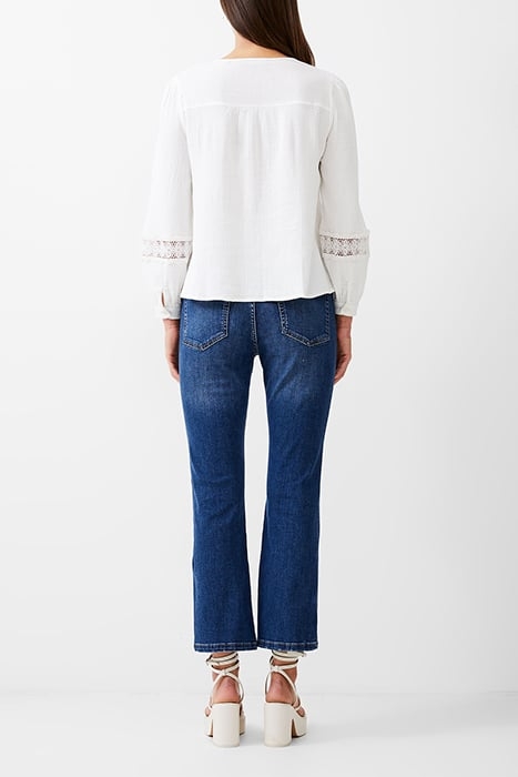 BOHO CHEESECLOTH L/S TOP WHITE 4