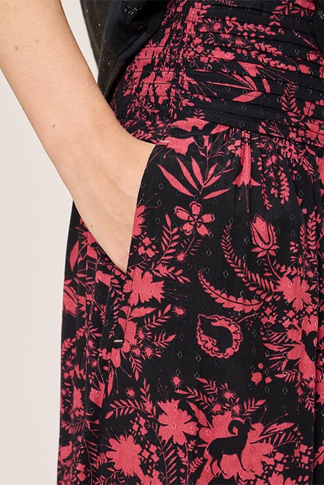 MAEVA MIDI SKIRT BLACK PRINTED 5