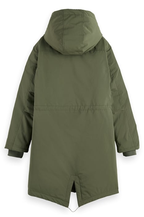 WATER REPELLENT MID LENGTH PARKA WITH REPREVE® FILLING MILIT 5