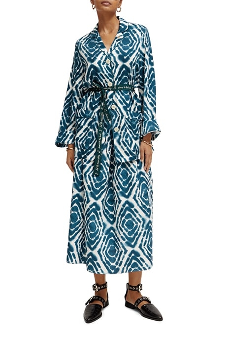 PYJAMA LOOSE FIT BLAZER DISCO TIE DYE BOTTLE GREEN 3