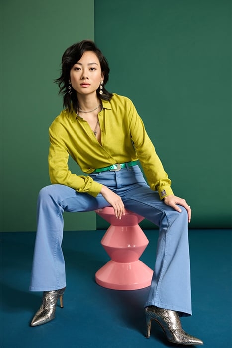 BLOUSE - MILLY TITANIUM 3