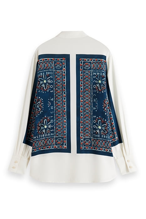 RELAXED FIT SHIRT WITH BANDANA PRINT B SIDES BANDANA MARINE 5