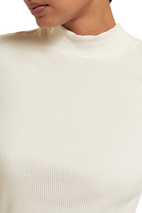 MOCK NECK RIBBED SLIM-FIT TOP SOFT ICE 5