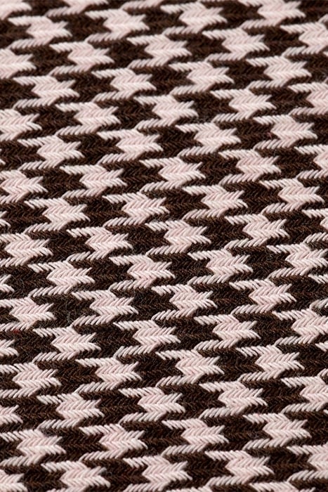 HANA - HOUNDSTOOTH HIGH RISE WIDE LEG PANTS HOUNDSTOOTH PINK 8