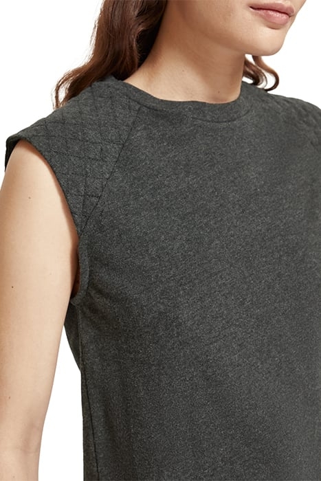 MUSCLE TEE DARK GREY MELANGE 6