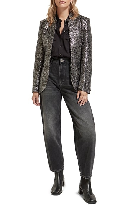 BLAZER IN MIXED SEQUINS BLACK 3