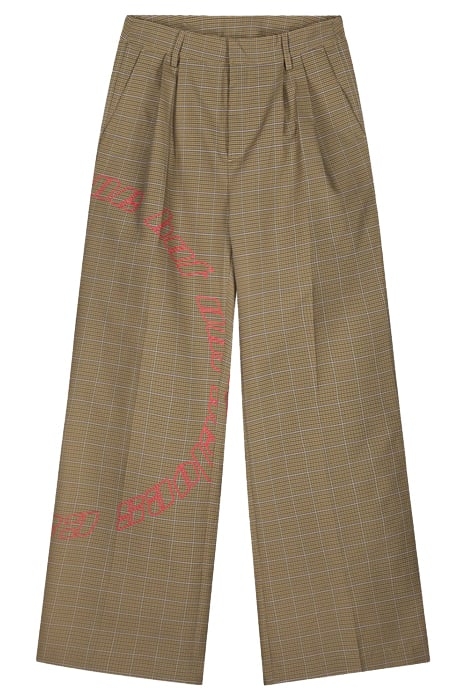 SAND CHECKED KEANU PANTS SAND CHECK 3