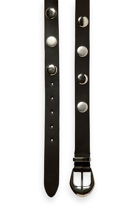 LARGE STUDDED WAIST BELT EVENING BLACK 2