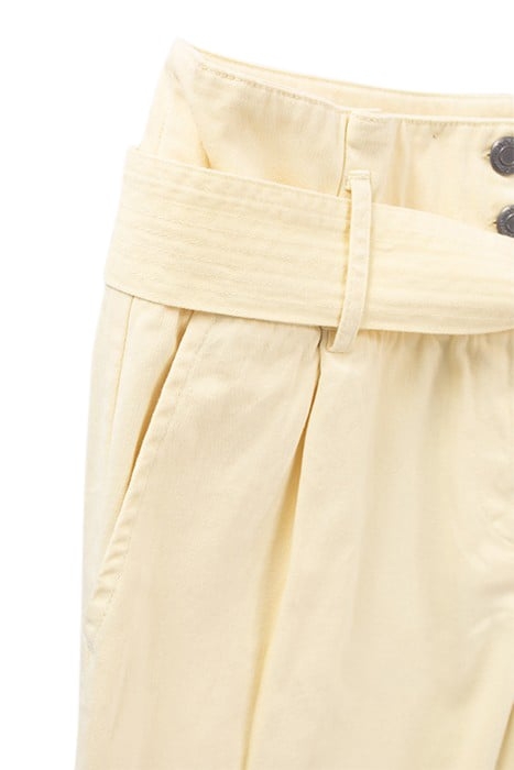 YELLOW WIDE-LEG TROUSERS WITH REMOVABLE BELT 2