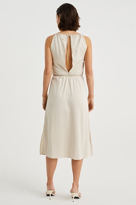 DRESS MID LENGTH BEIGE 2