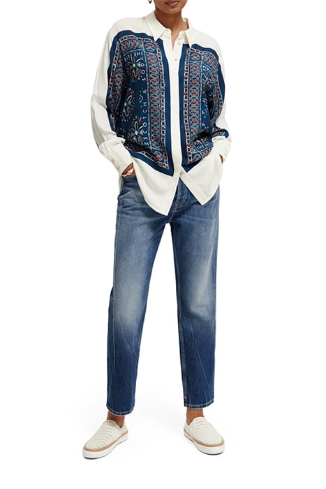 RELAXED FIT SHIRT WITH BANDANA PRINT B SIDES BANDANA MARINE 3