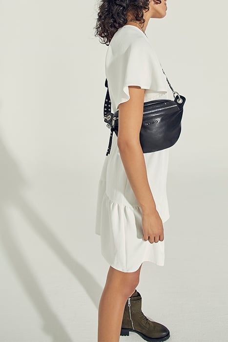 WOMEN'S OFF-WHITE V-NECK BUTTON-FRONT DRESS 5