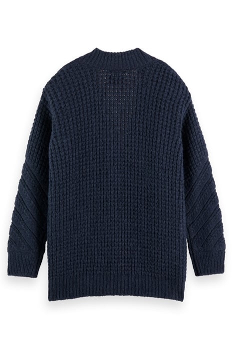 V-NECK OVERSIZED TEXTURED PULLOVER NIGHT 5