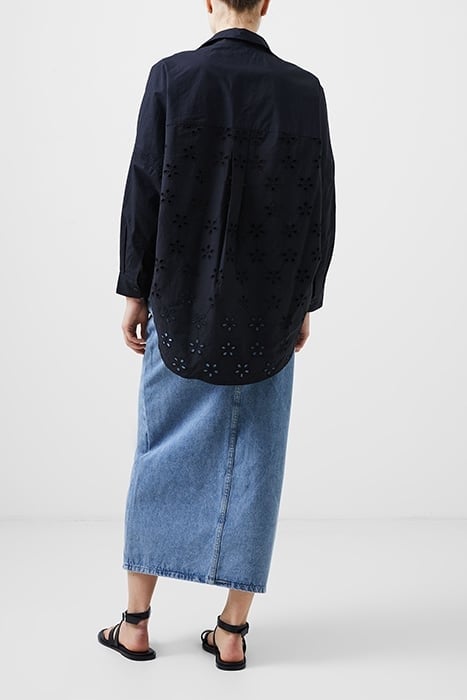 BRODERIE MIX L/S POPOVER BLACK 2