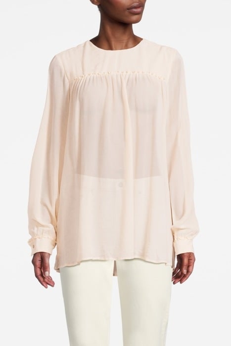 CRINKLE BLOUSE CHAMPAGNE 1