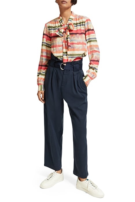 SHIRT WITH TIE NECK PSYCHEDELIC STRIPE 3