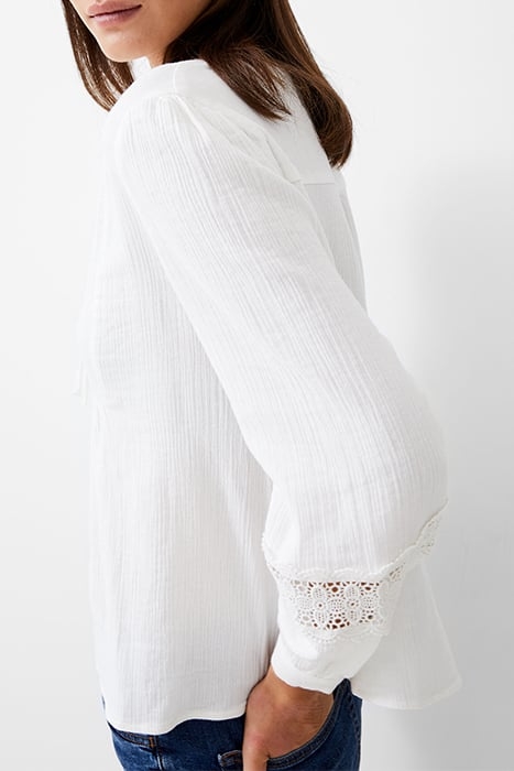BOHO CHEESECLOTH L/S TOP WHITE 2